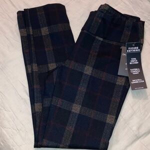 Zac & Rachel Navy and Gray Checkered Pants